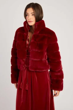 Sale Doudoune courte en fausse fourrure LAMAR Les Manteaux, Vestes & Doudounes