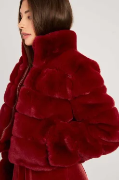 Sale Doudoune courte en fausse fourrure LAMAR Les Manteaux, Vestes & Doudounes