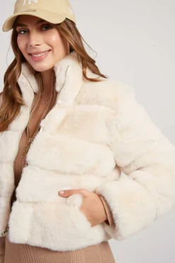 Sale Doudoune courte en fausse fourrure LAMAR Les Manteaux, Vestes & Doudounes