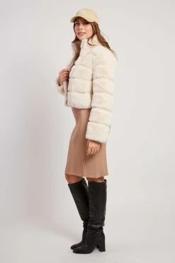 Sale Doudoune courte en fausse fourrure LAMAR Les Manteaux, Vestes & Doudounes