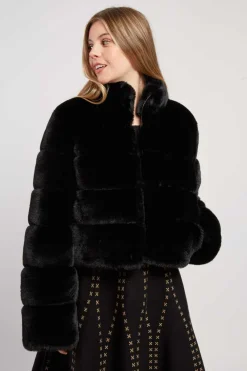 Sale Doudoune courte en fausse fourrure LAMAR Les Manteaux, Vestes & Doudounes