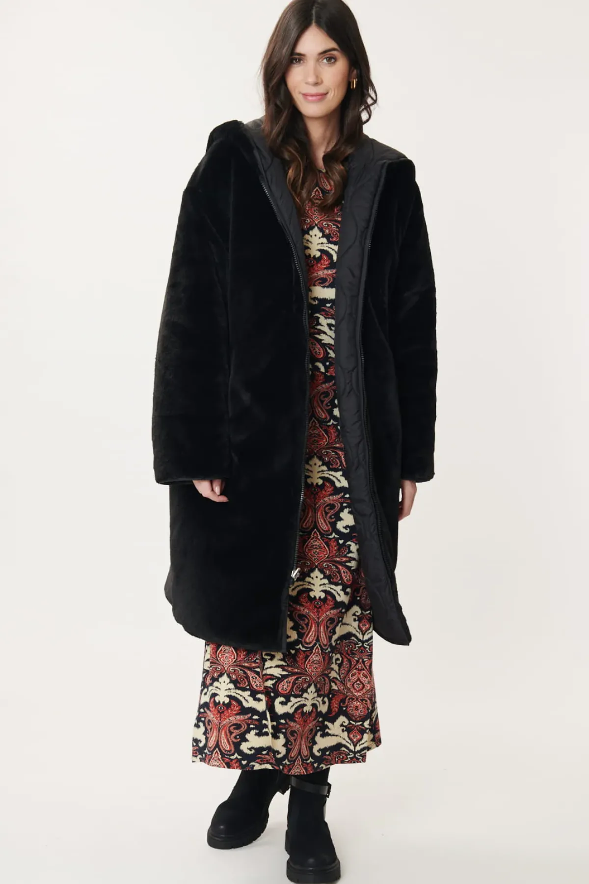 Outlet Doudoune longue réversible FAUSTINE Les Manteaux, Vestes & Doudounes