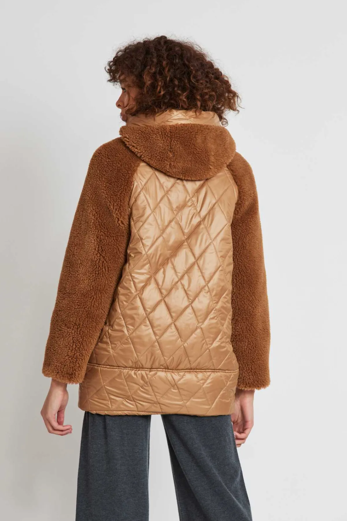 Flash Sale Doudoune matelassé et fausse fourrure NATY Les Manteaux, Vestes & Doudounes