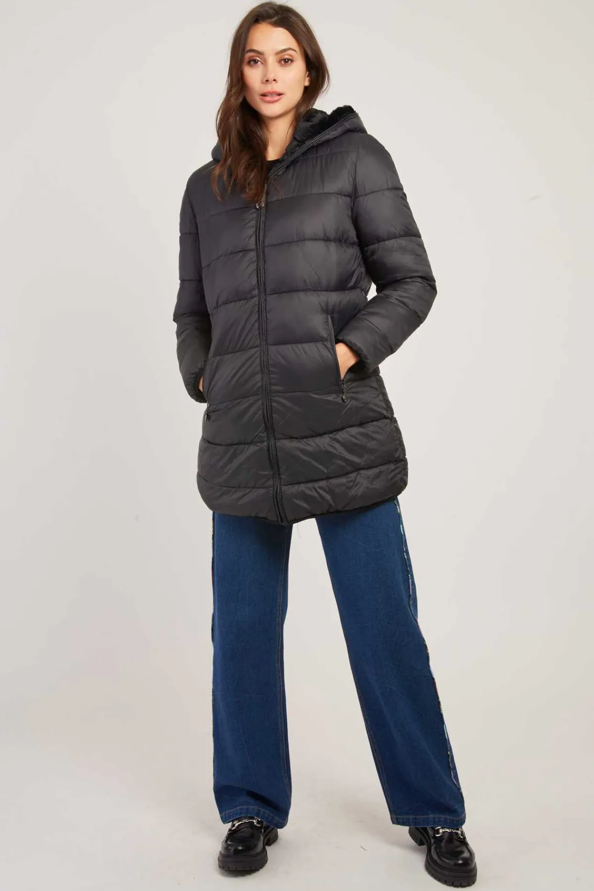 New Doudoune reversible en fausse fourrure EFFIE Les Manteaux, Vestes & Doudounes