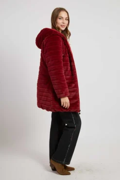 New Doudoune reversible en fausse fourrure EFFIE Les Manteaux, Vestes & Doudounes