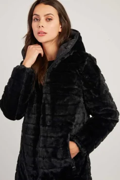 New Doudoune reversible en fausse fourrure EFFIE Les Manteaux, Vestes & Doudounes
