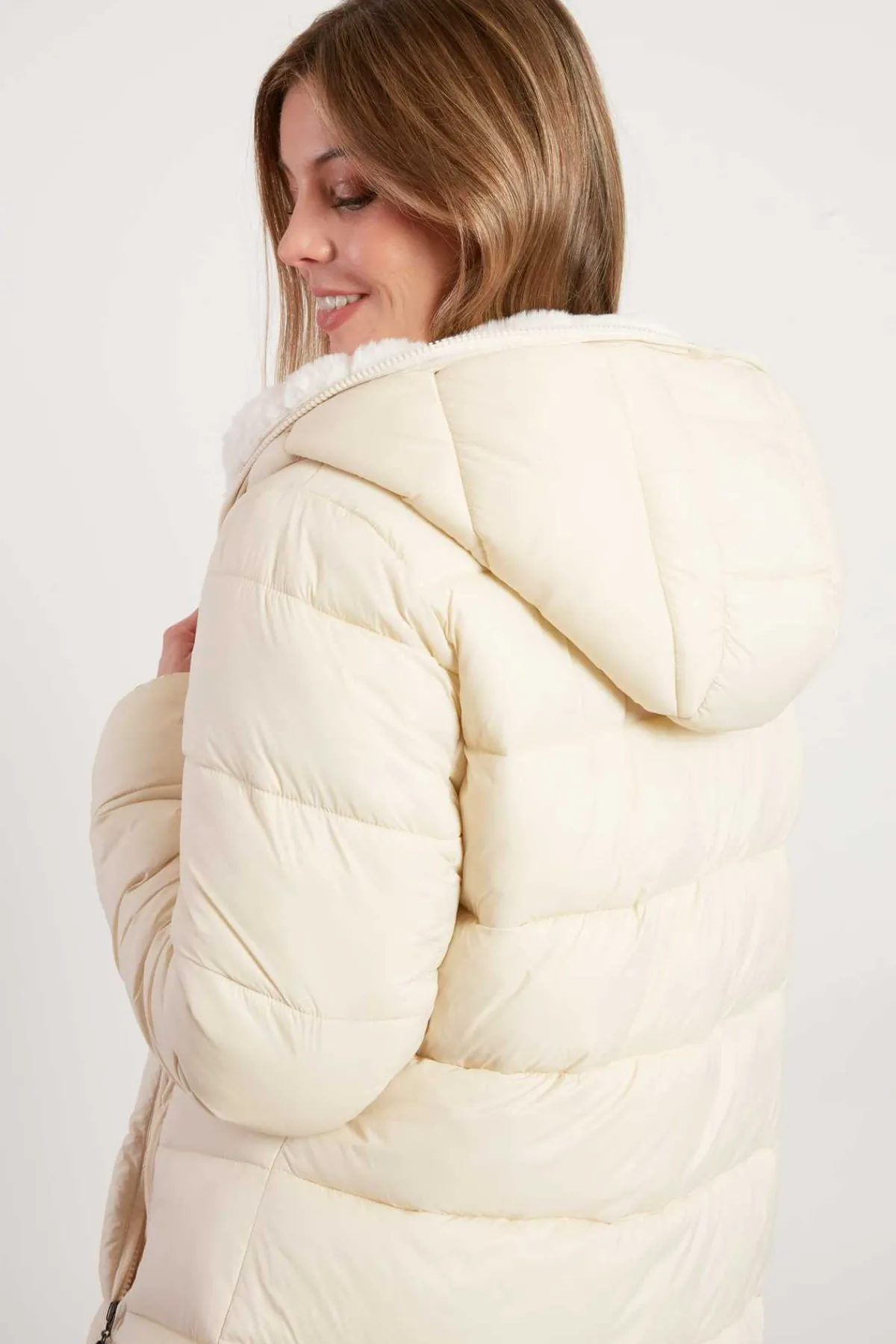 New Doudoune reversible en fausse fourrure EFFIE Les Manteaux, Vestes & Doudounes