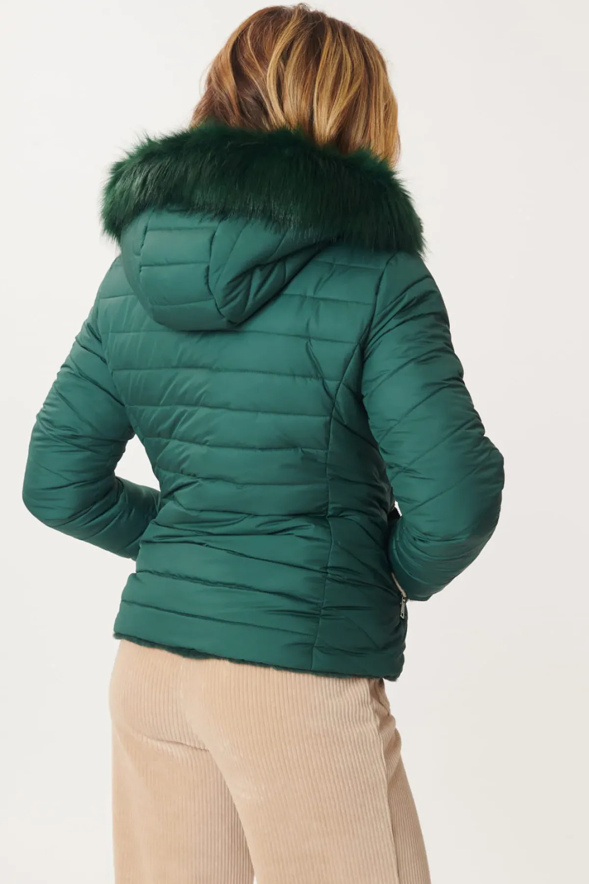 Fashion Doudoune réversible fausse fourrure FANTINE Les Manteaux, Vestes & Doudounes