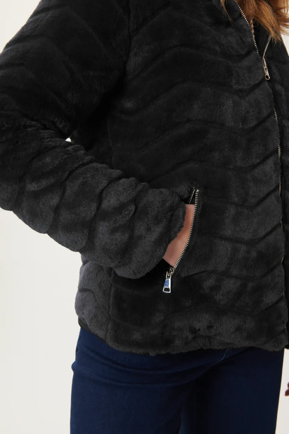 Fashion Doudoune réversible fausse fourrure FANTINE Les Manteaux, Vestes & Doudounes