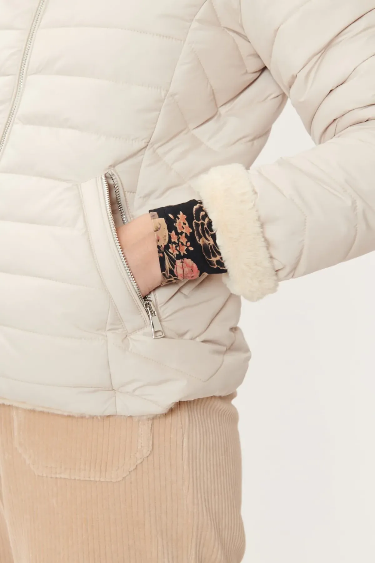 Fashion Doudoune réversible fausse fourrure FANTINE Les Manteaux, Vestes & Doudounes