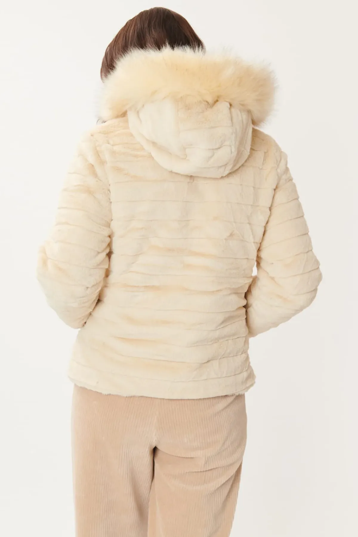 Fashion Doudoune réversible fausse fourrure FANTINE Les Manteaux, Vestes & Doudounes