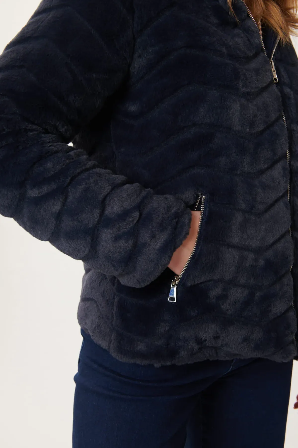 Fashion Doudoune réversible fausse fourrure FANTINE Les Manteaux, Vestes & Doudounes