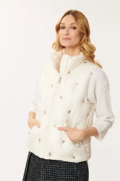 Hot Doudoune Sans Manches Zippée FEDERICA Les Manteaux, Vestes & Doudounes