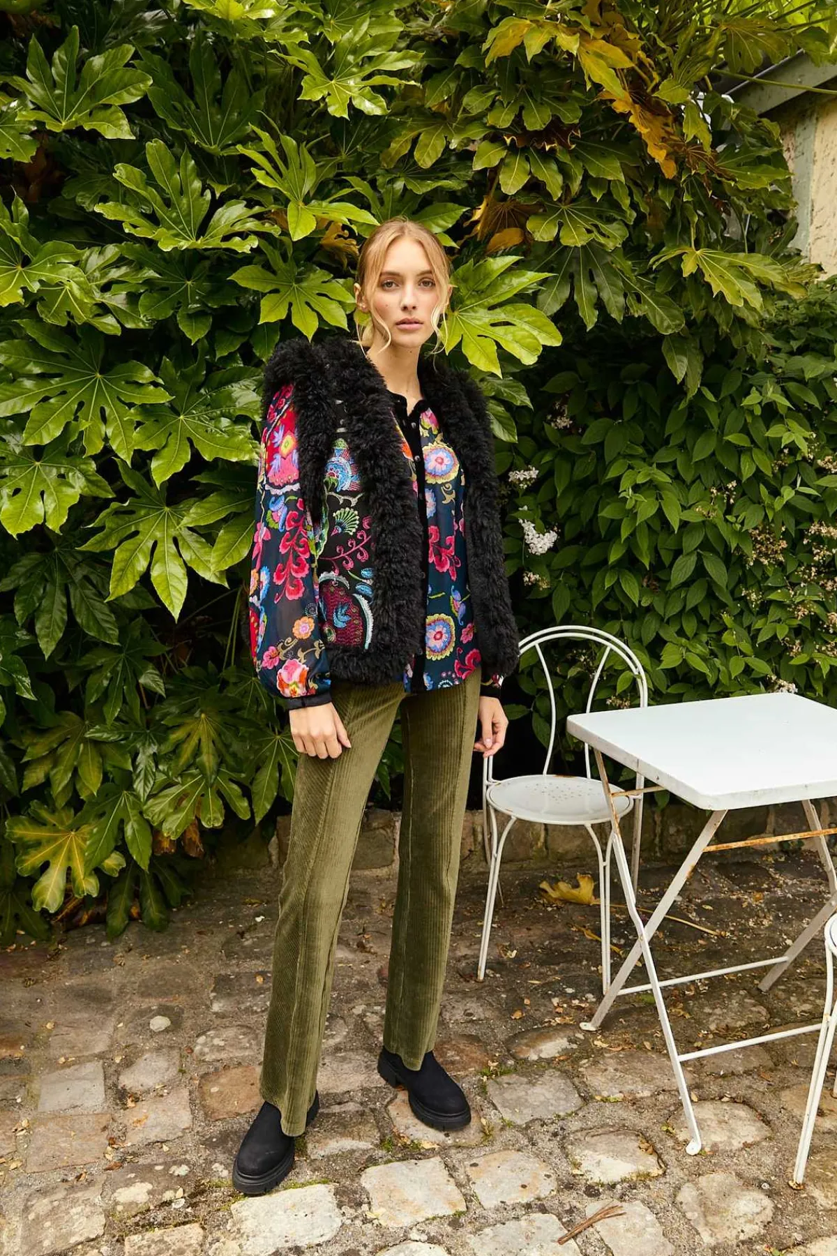 Best Gilet brodé sans manche reversible LAVINA Les Manteaux, Vestes & Doudounes