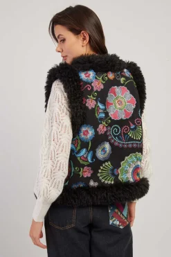 Best Gilet brodé sans manche reversible LAVINA Les Manteaux, Vestes & Doudounes