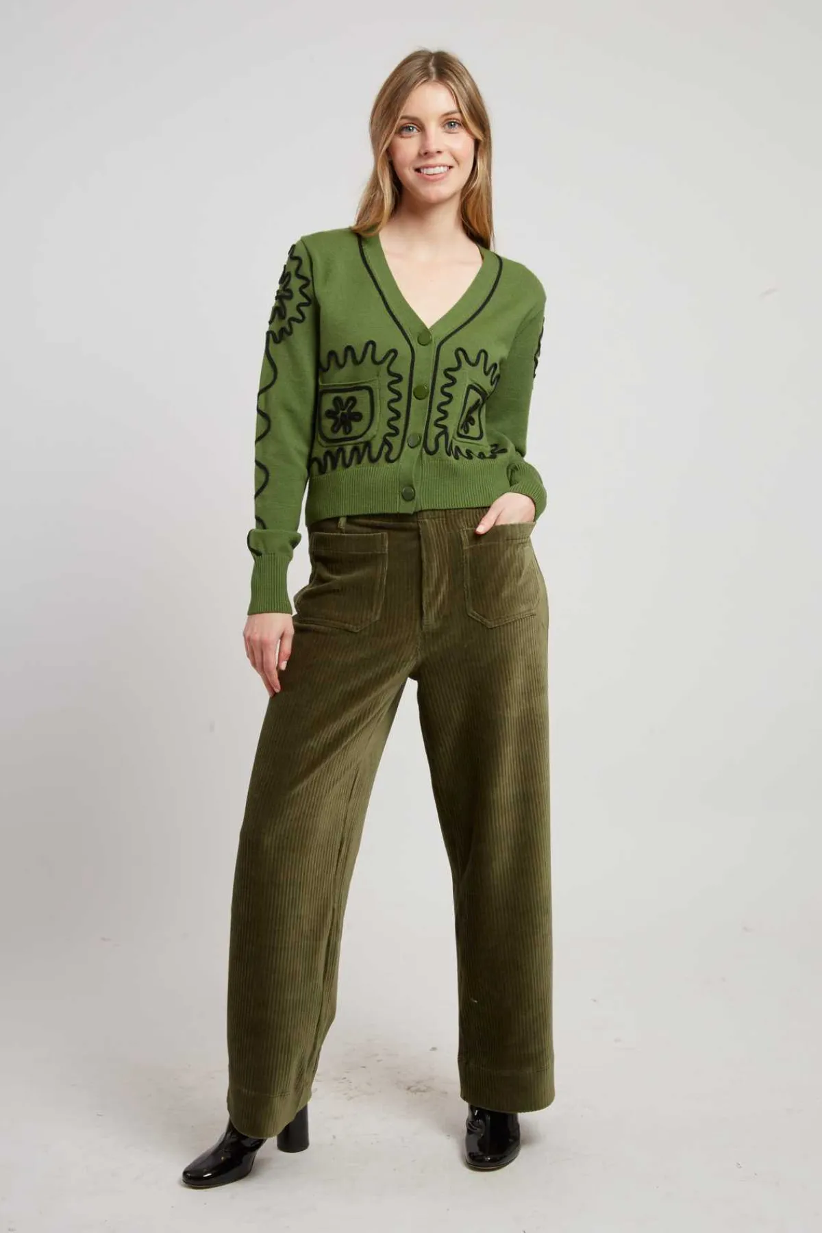 New Gilet court col V DALVA La Maille|Les Gilets, Cardigans & Pulls