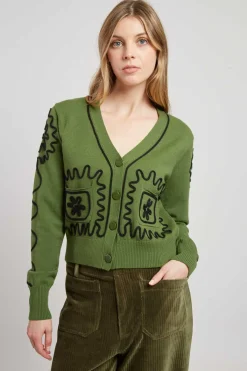 New Gilet court col V DALVA La Maille|Les Gilets, Cardigans & Pulls