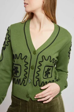 New Gilet court col V DALVA La Maille|Les Gilets, Cardigans & Pulls