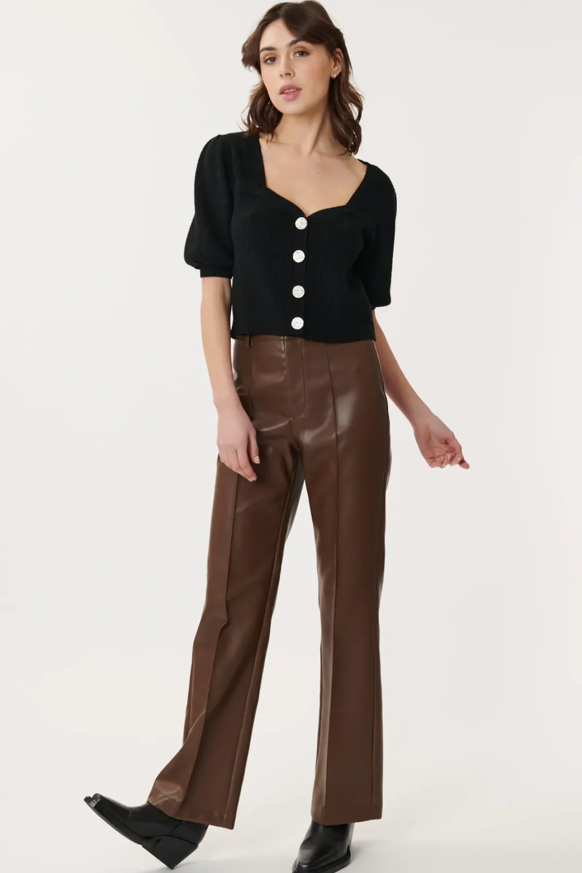 Online Gilet Court en Coton avec Boutons Bijoux LIANE La Maille|Les Blouses, Chemisiers & Tops