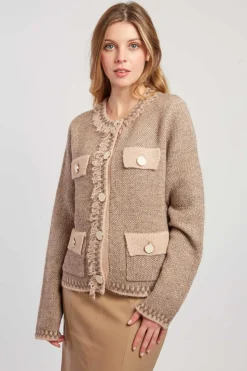 Clearance Gilet en maille col rond DANTE Les Gilets, Cardigans & Pulls|La Maille