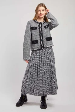 Clearance Gilet en maille col rond DANTE Les Gilets, Cardigans & Pulls|La Maille