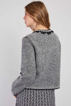 Clearance Gilet en maille col rond DANTE Les Gilets, Cardigans & Pulls|La Maille