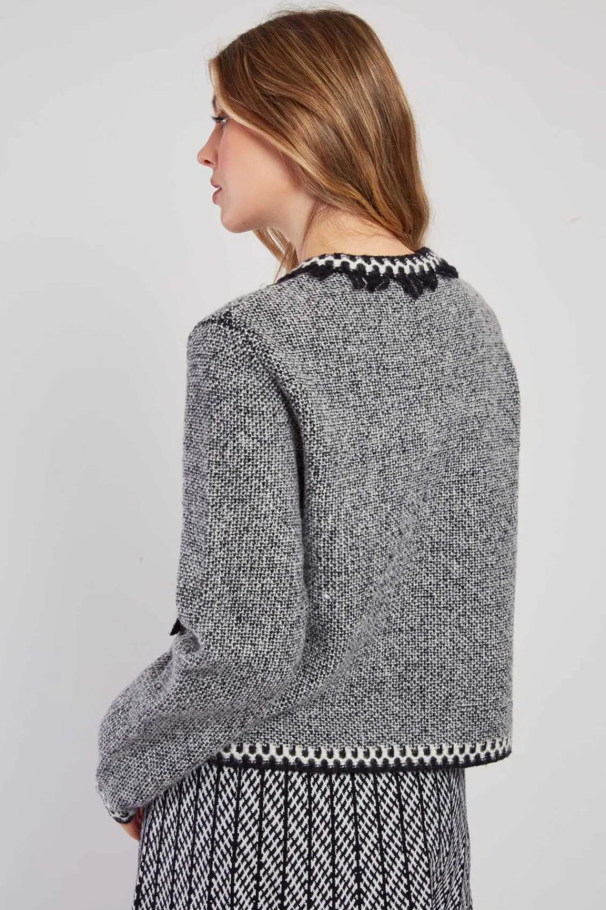 Clearance Gilet en maille col rond DANTE Les Gilets, Cardigans & Pulls|La Maille