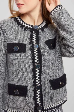 Clearance Gilet en maille col rond DANTE Les Gilets, Cardigans & Pulls|La Maille