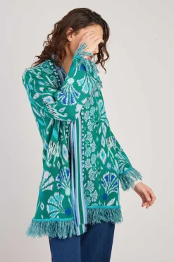 Outlet Gilet long à franges DARWIN La Maille|Les Gilets, Cardigans & Pulls