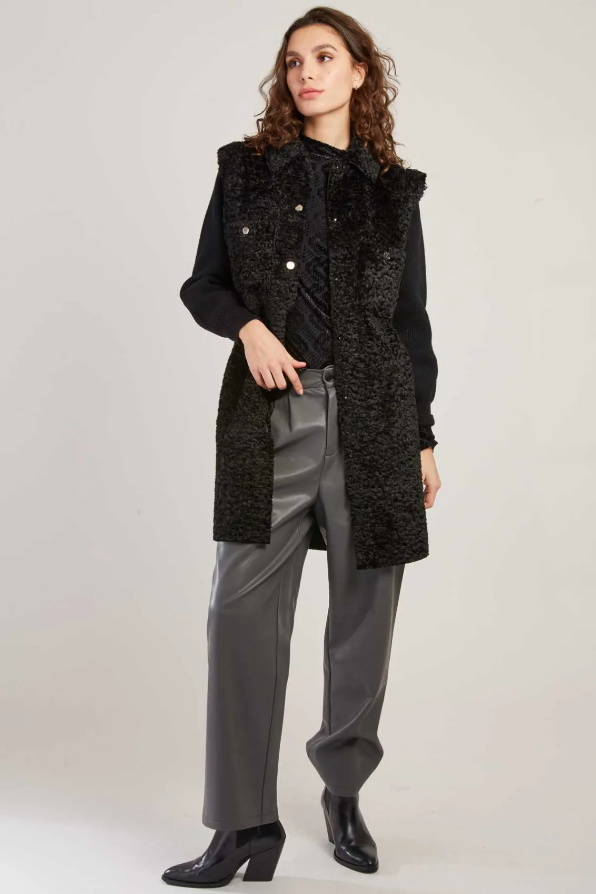 New Gilet long bi-matière DANSEUSE La Maille|Les Gilets, Cardigans & Pulls