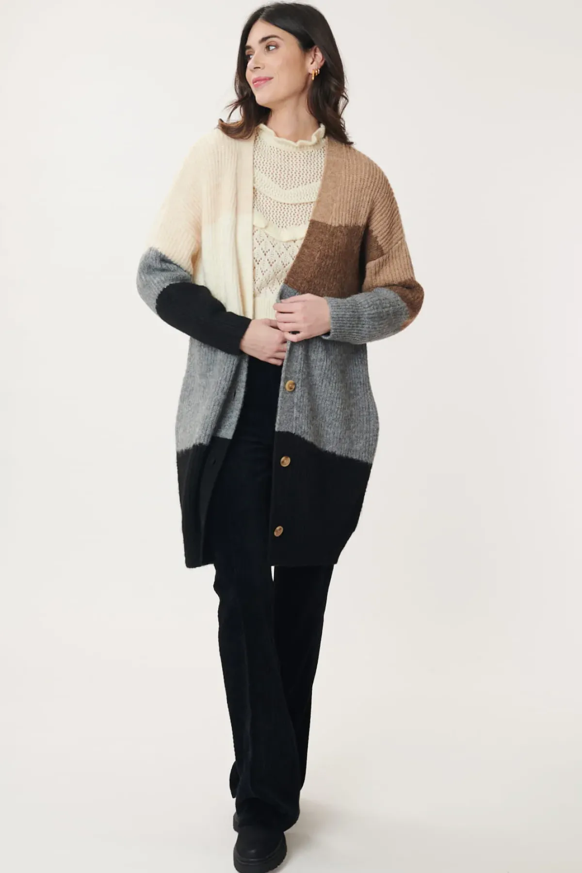 Best Gilet Long Col V LAETICIA La Maille|Les Gilets, Cardigans & Pulls