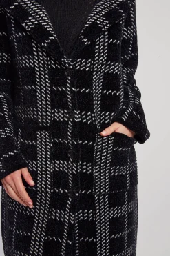 Fashion Gilet long en maille jacquard bicolore DANIELA Les Manteaux, Vestes & Doudounes|La Maille