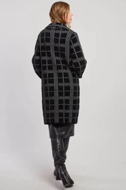 Fashion Gilet long en maille jacquard bicolore DANIELA Les Manteaux, Vestes & Doudounes|La Maille