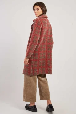 Fashion Gilet long en maille jacquard bicolore DANIELA Les Manteaux, Vestes & Doudounes|La Maille