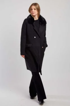 Store Gilet long en maille torsadée DANAIDES Les Manteaux, Vestes & Doudounes|La Maille