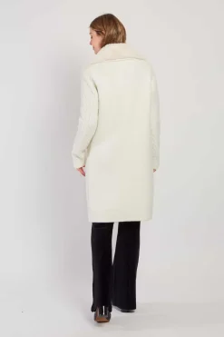 Store Gilet long en maille torsadée DANAIDES Les Manteaux, Vestes & Doudounes|La Maille