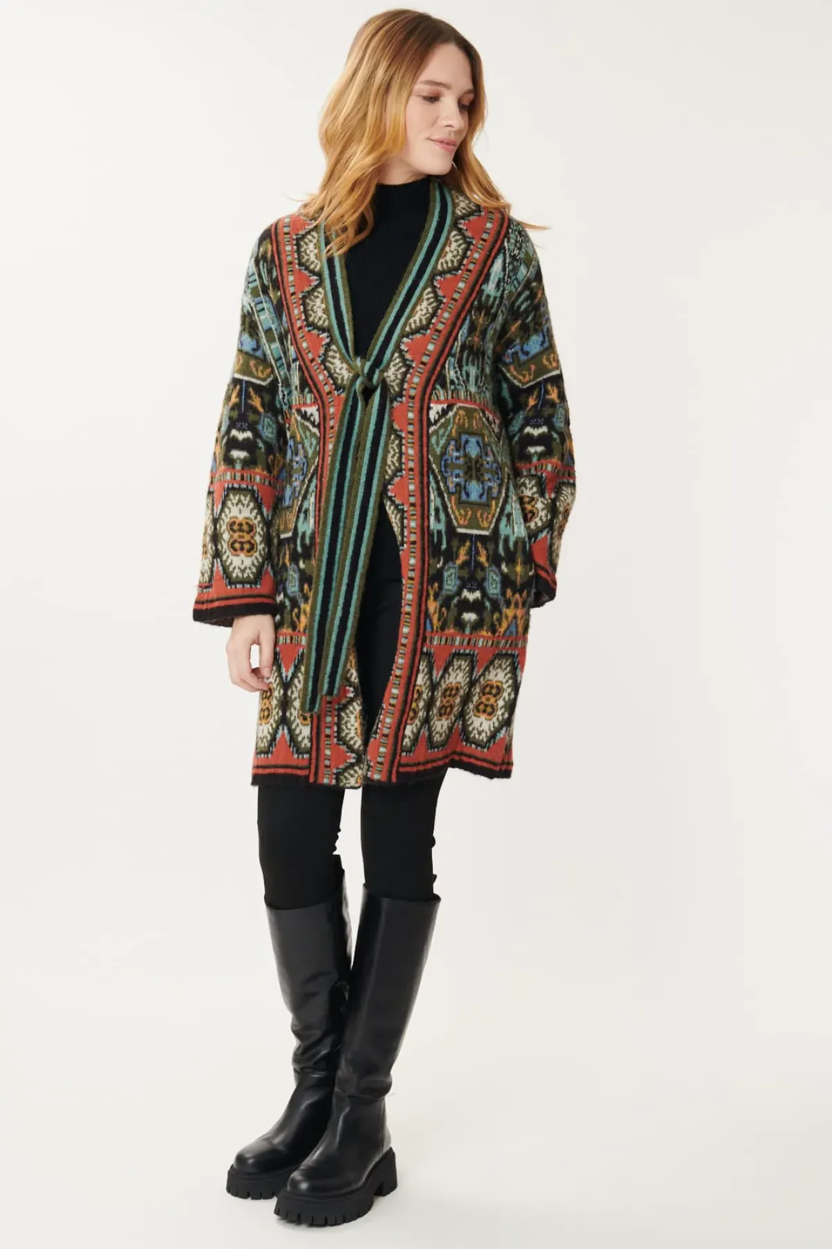 Cheap Gilet ouvert Jacquard LANA La Maille|Les Gilets, Cardigans & Pulls