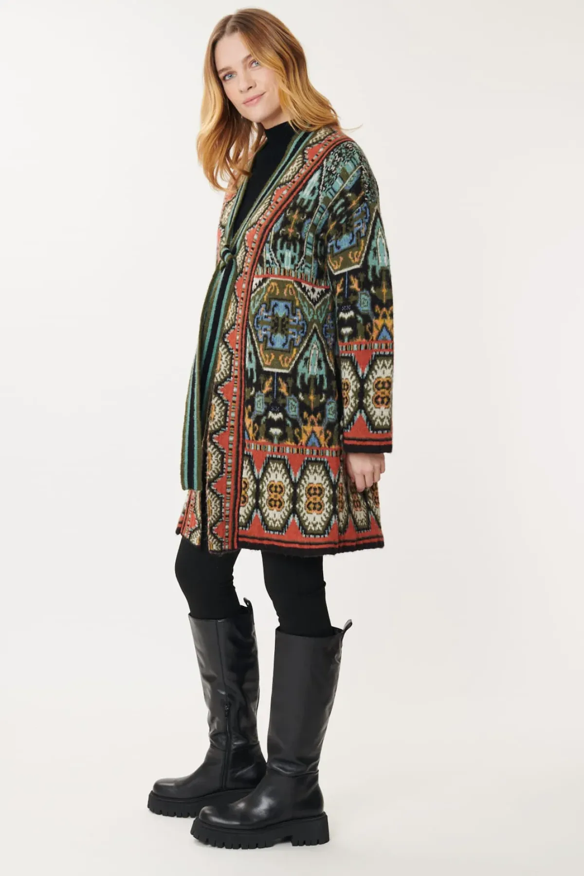 Cheap Gilet ouvert Jacquard LANA La Maille|Les Gilets, Cardigans & Pulls