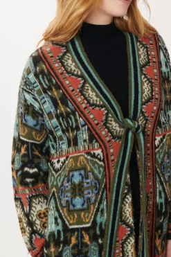 Cheap Gilet ouvert Jacquard LANA La Maille|Les Gilets, Cardigans & Pulls