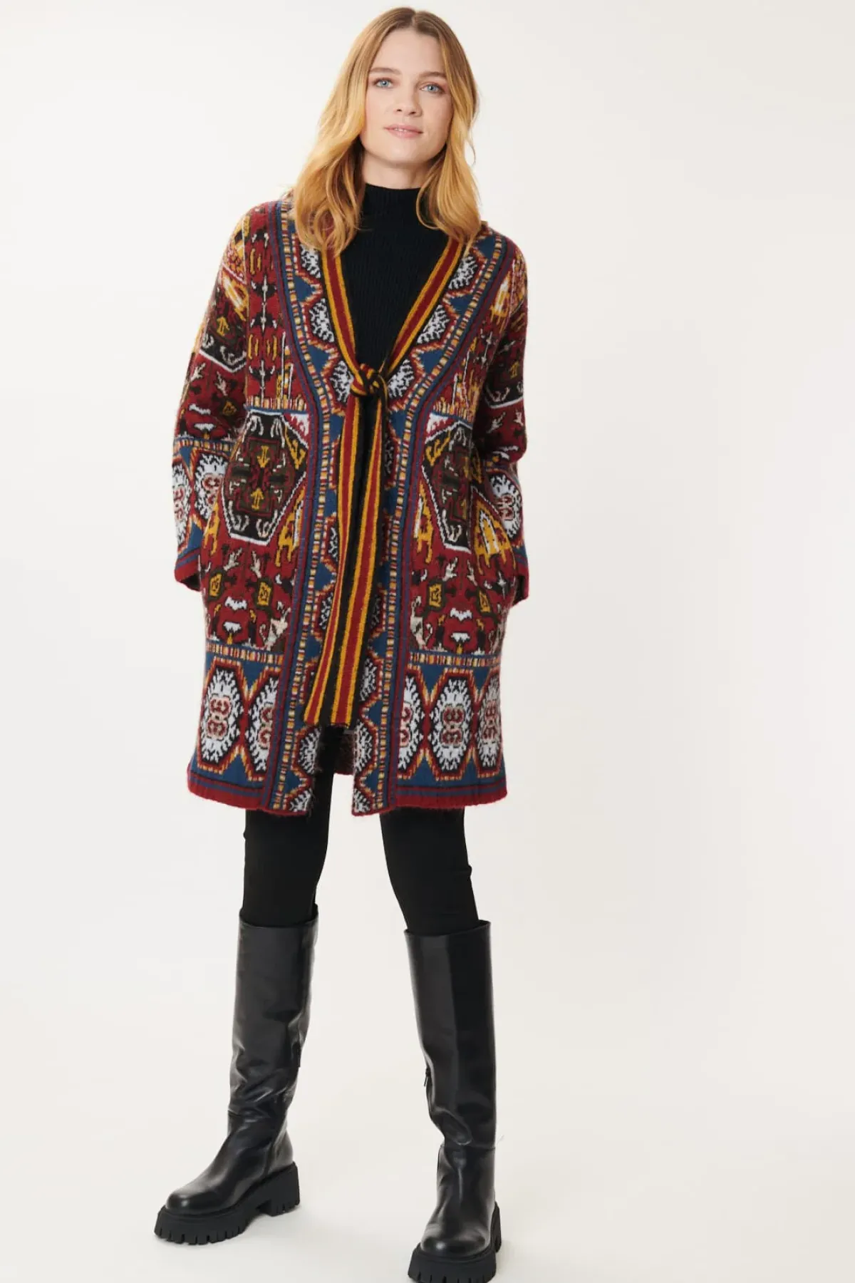 Cheap Gilet ouvert Jacquard LANA La Maille|Les Gilets, Cardigans & Pulls