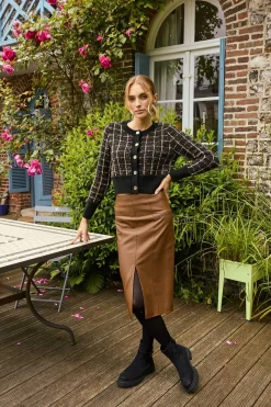 Sale Jupe crayon en similicuir GERTRUDE Les Jupes & Pantalons