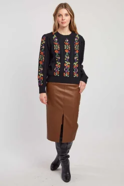 Sale Jupe crayon en similicuir GERTRUDE Les Jupes & Pantalons