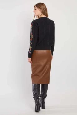 Sale Jupe crayon en similicuir GERTRUDE Les Jupes & Pantalons