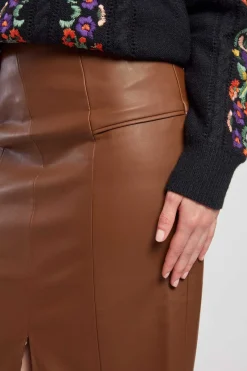 Sale Jupe crayon en similicuir GERTRUDE Les Jupes & Pantalons