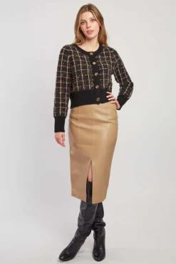 Sale Jupe crayon en similicuir GERTRUDE Les Jupes & Pantalons