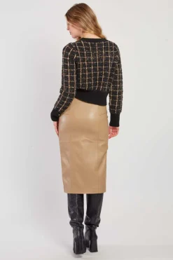 Sale Jupe crayon en similicuir GERTRUDE Les Jupes & Pantalons