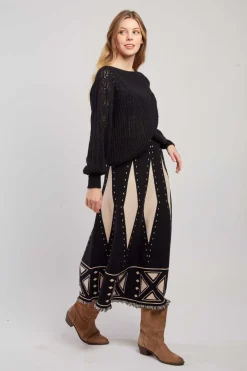 Flash Sale Jupe longue en maille GELSOMINA Les Jupes & Pantalons