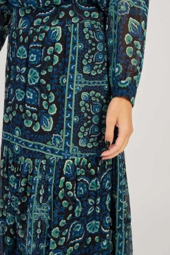 Discount Jupe Longue Fluide Imprimée Florale GERMANA Les Jupes & Pantalons