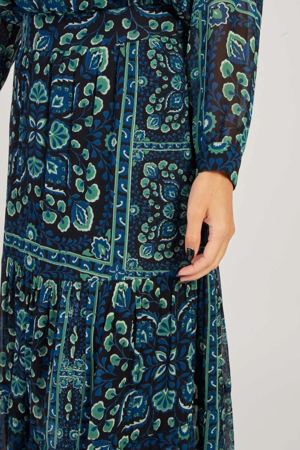 Discount Jupe Longue Fluide Imprimée Florale GERMANA Les Jupes & Pantalons