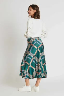 Sale Jupe midi à carreaux HARMONIE Les Jupes & Pantalons